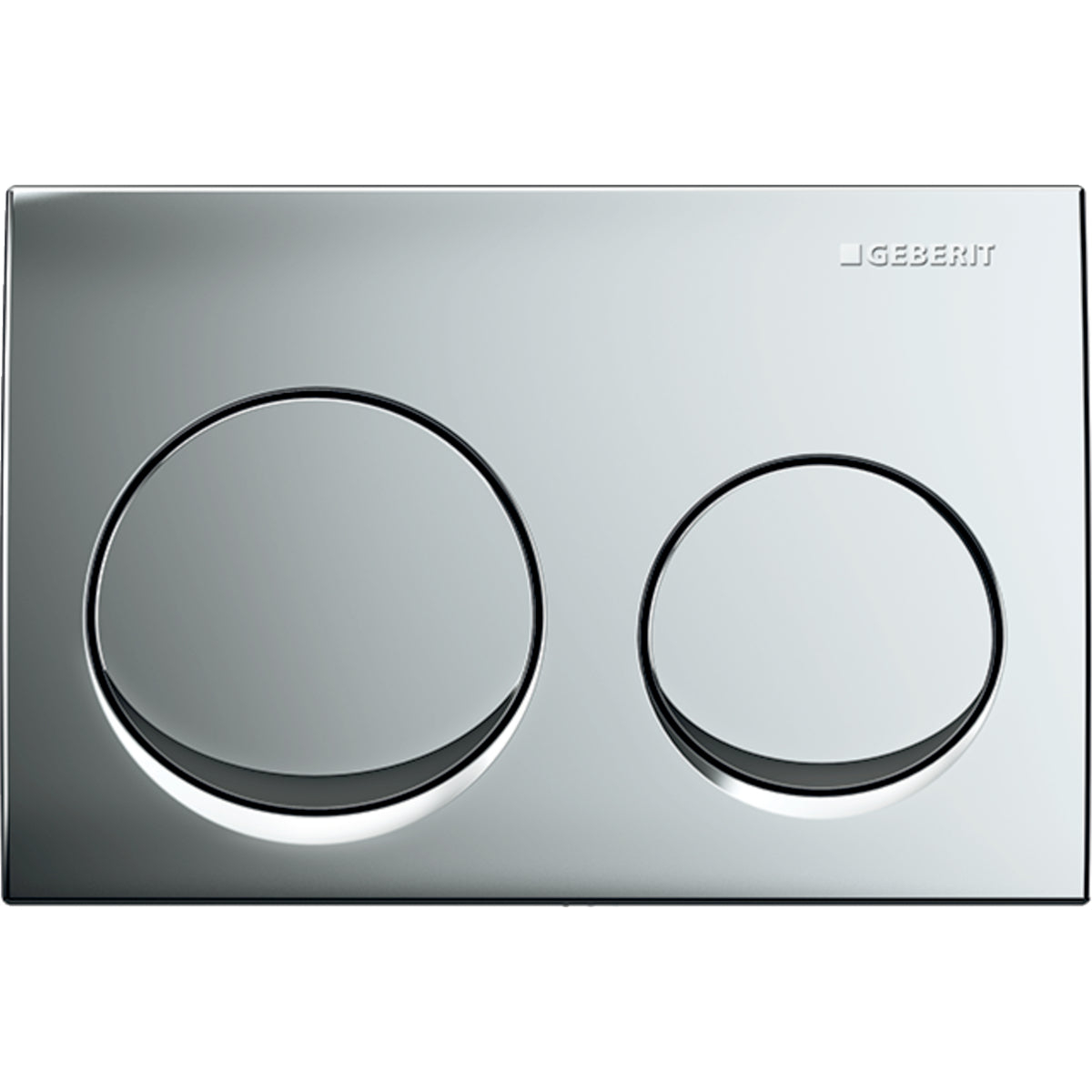 Geberit Alpha10 Kumanda Kapağı Çift Basmalı, Mat Krom