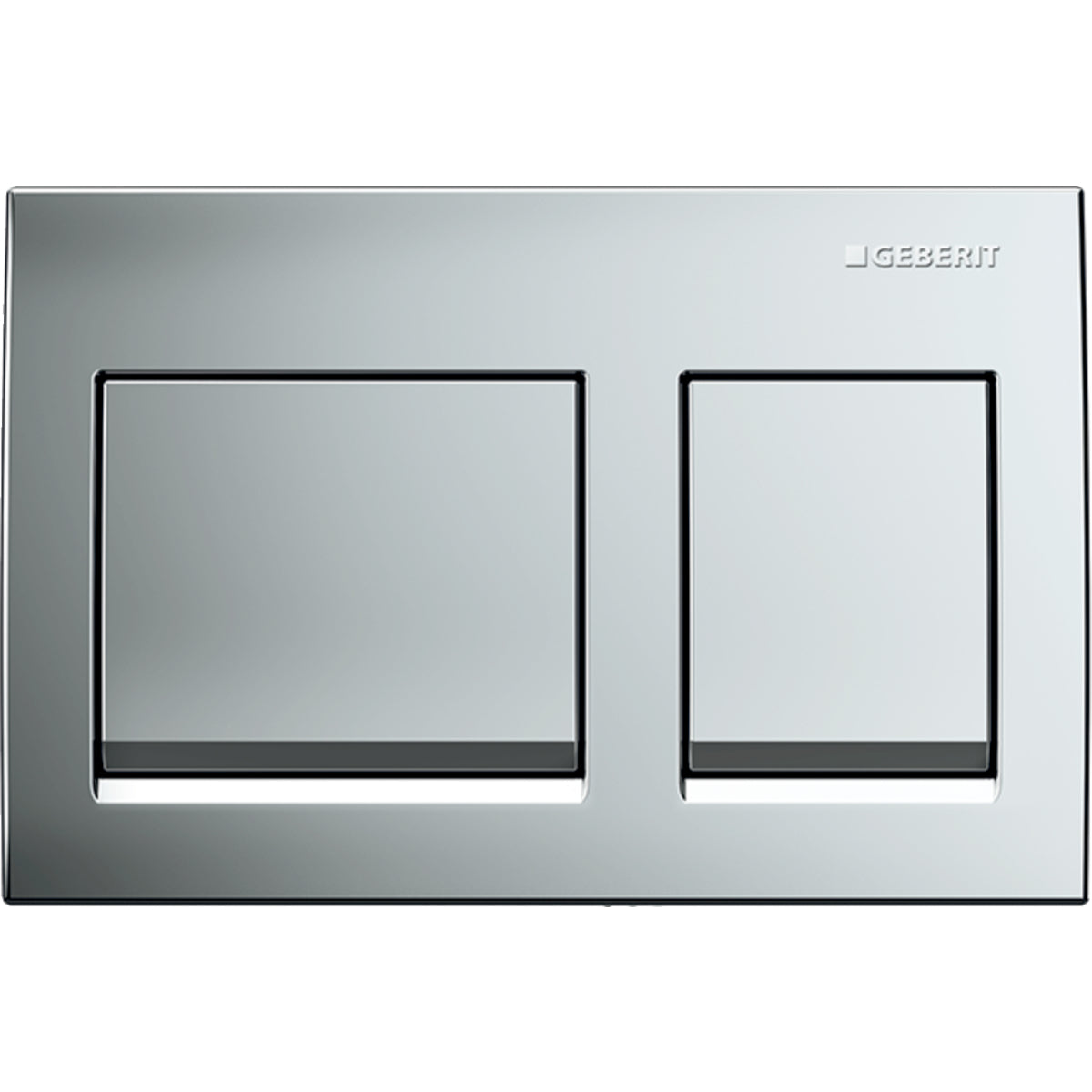 Geberit Alpha15 Kumanda Kapağı Çift Basmalı, Mat Krom