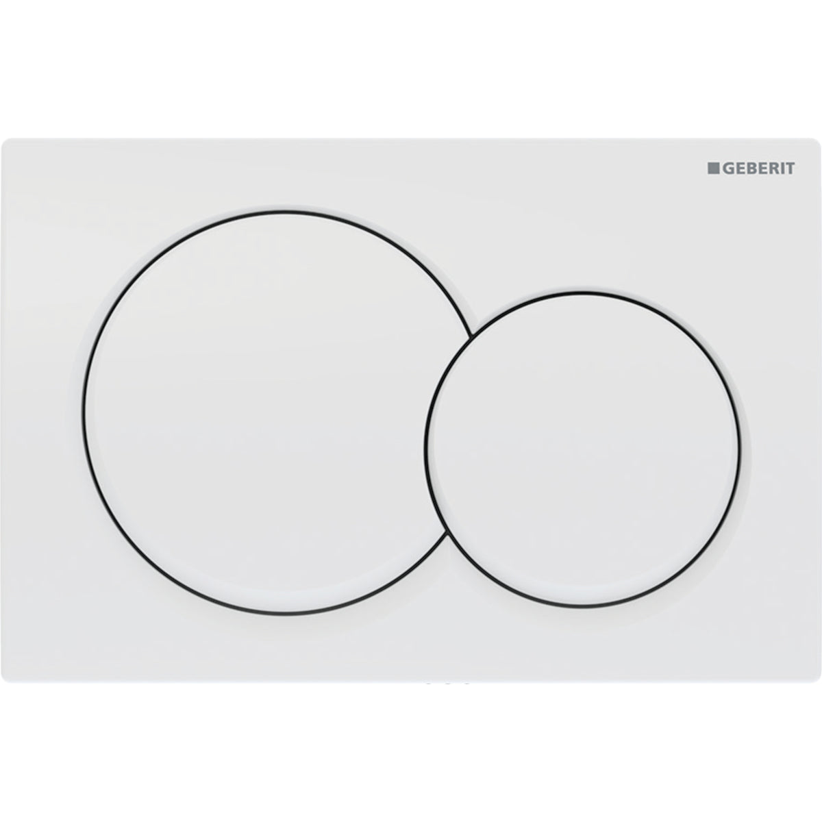 Geberit Alpha01 Kumanda Kapağı Çift Basmalı, Mat Krom