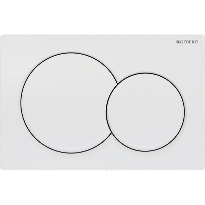 Geberit Alpha01 Kumanda Kapağı Çift Basmalı, Mat Krom