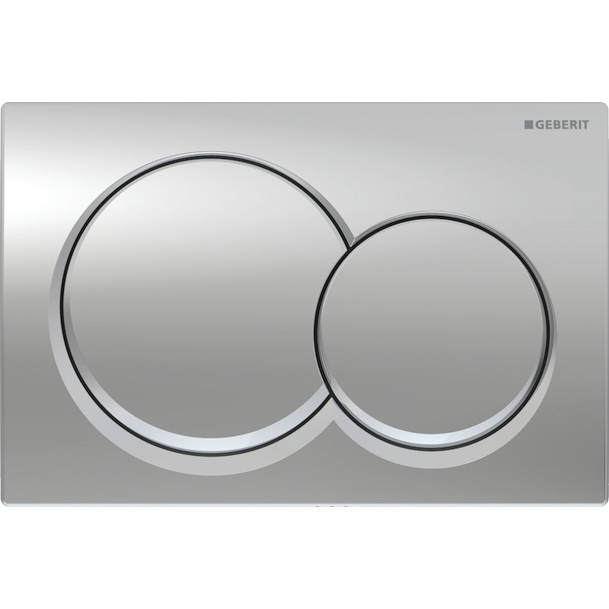 Geberit Alpha01 Kumanda Kapağı Çift Basmalı, Mat Krom