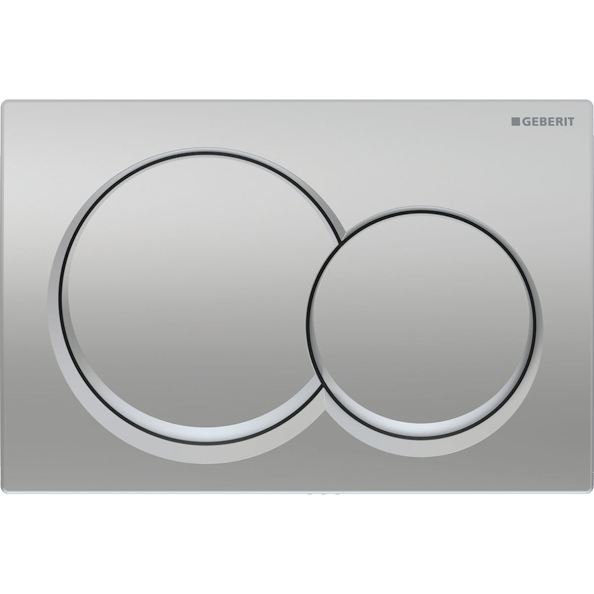Geberit Alpha01 Kumanda Kapağı Çift Basmalı, Mat Krom