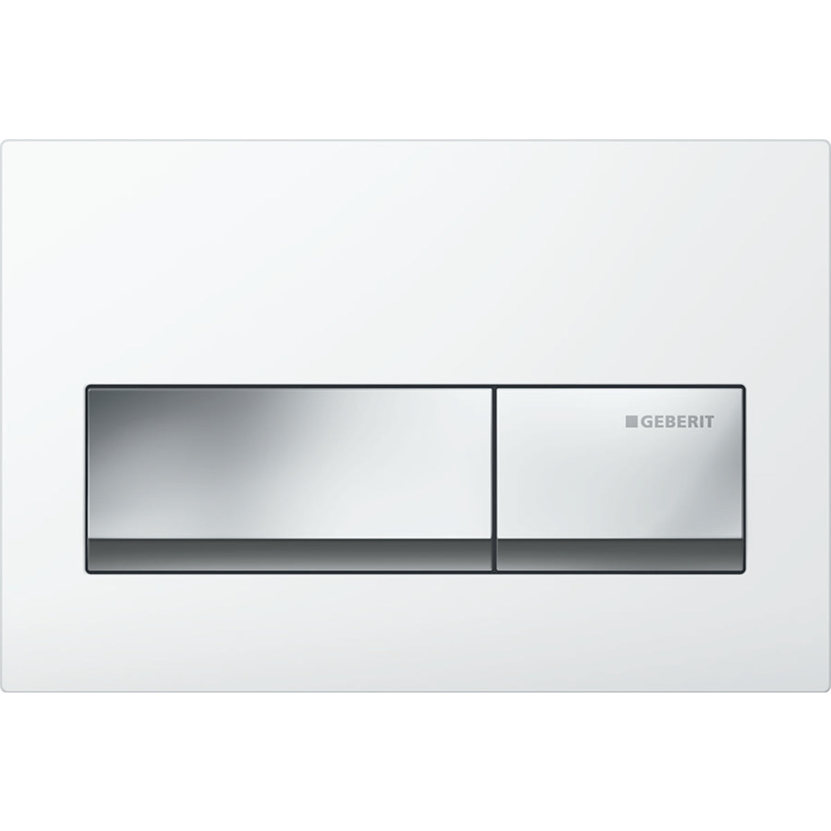Geberit Alpha50 Kumanda Kapağı Çift Basmalı Beyaz