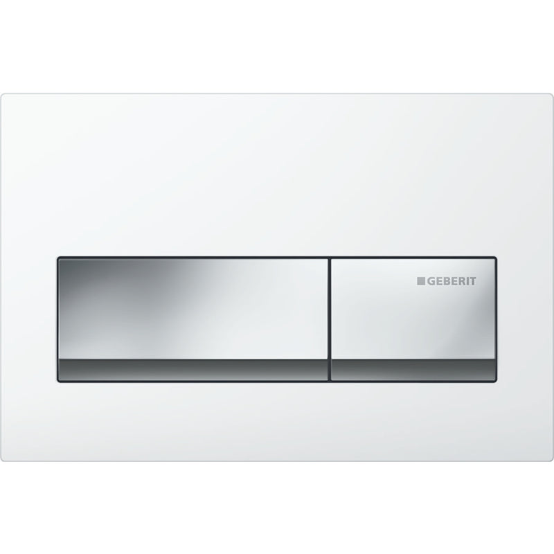 Geberit Alpha50 Kumanda Kapağı Çift Basmalı Siyah