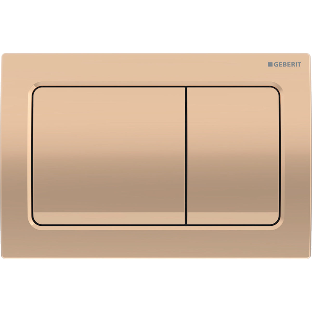 Geberit Alpha30 Kumanda Kapağı Çift Basmalı, Mat Krom