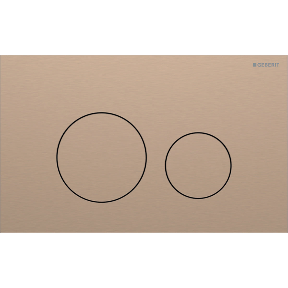 Geberit Sigma40 Round Fırçalanmış Bronz Kumanda Paneli