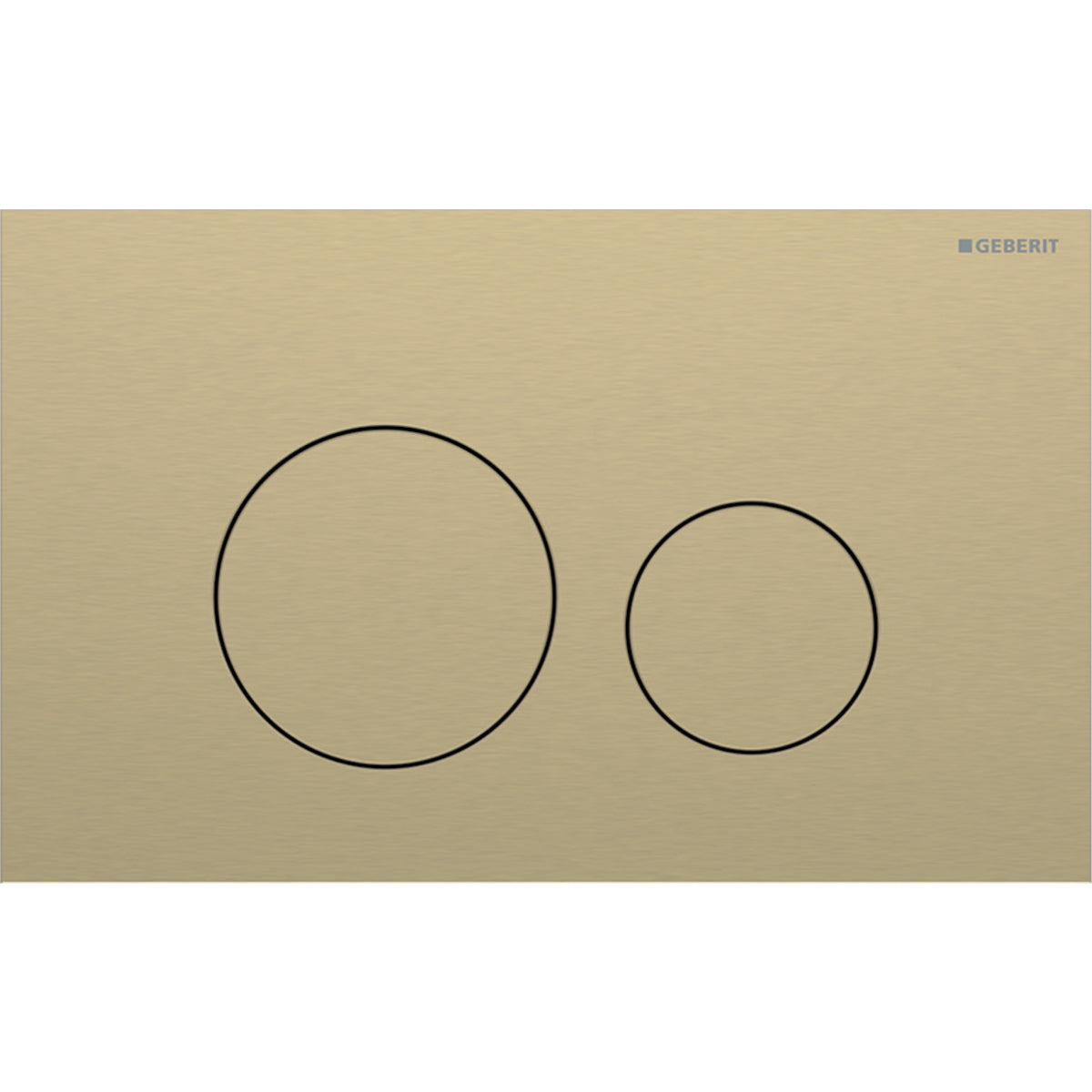 Geberit Sigma40 Round Fırçalanmış Prinç Kumanda Paneli
