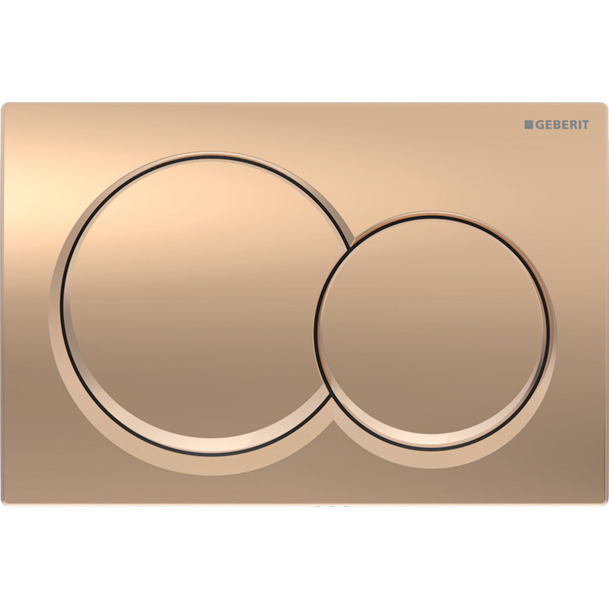 Geberit Alpha01 Kumanda Kapağı Çift Basmalı, Mat Krom