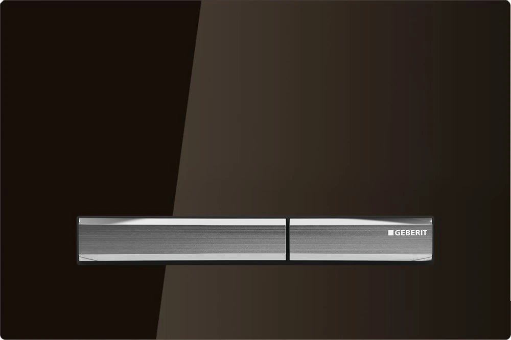 Geberit Sigma60 Kumanda Kapağı, Çift Basmalı, Toprak Cam
