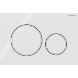 Geberit Sigma20 Kumanda Kapağı, Çift Basmalı, Beyaz/Altın/Beyaz
