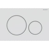 Geberit Sigma20 Kumanda Kapağı, Çift Basmalı, Beyaz/Altın/Beyaz