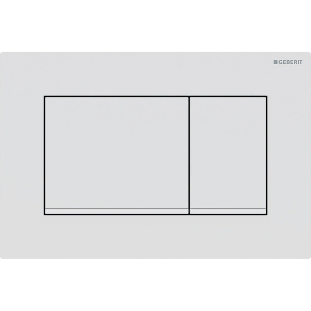 Geberit Sigma30 Kumanda Kapağı, Çift Basmalı, Beyaz/Mat/Mat