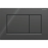 Geberit Sigma30 Kumanda Kapağı, Çift Basmalı, Siyah/Parlak/Siyah