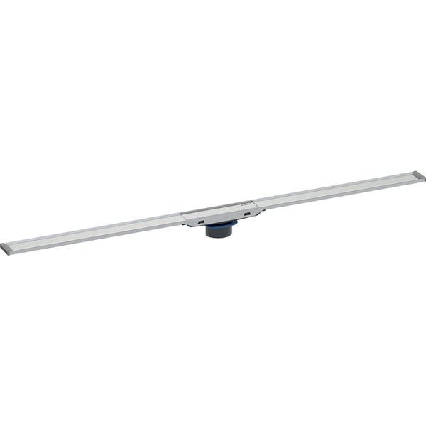 Geberit Cleanline20 Duş Kanalı Kapağı, 30-90 Cm, Paslanmaz Çelik - Siyah Kenar