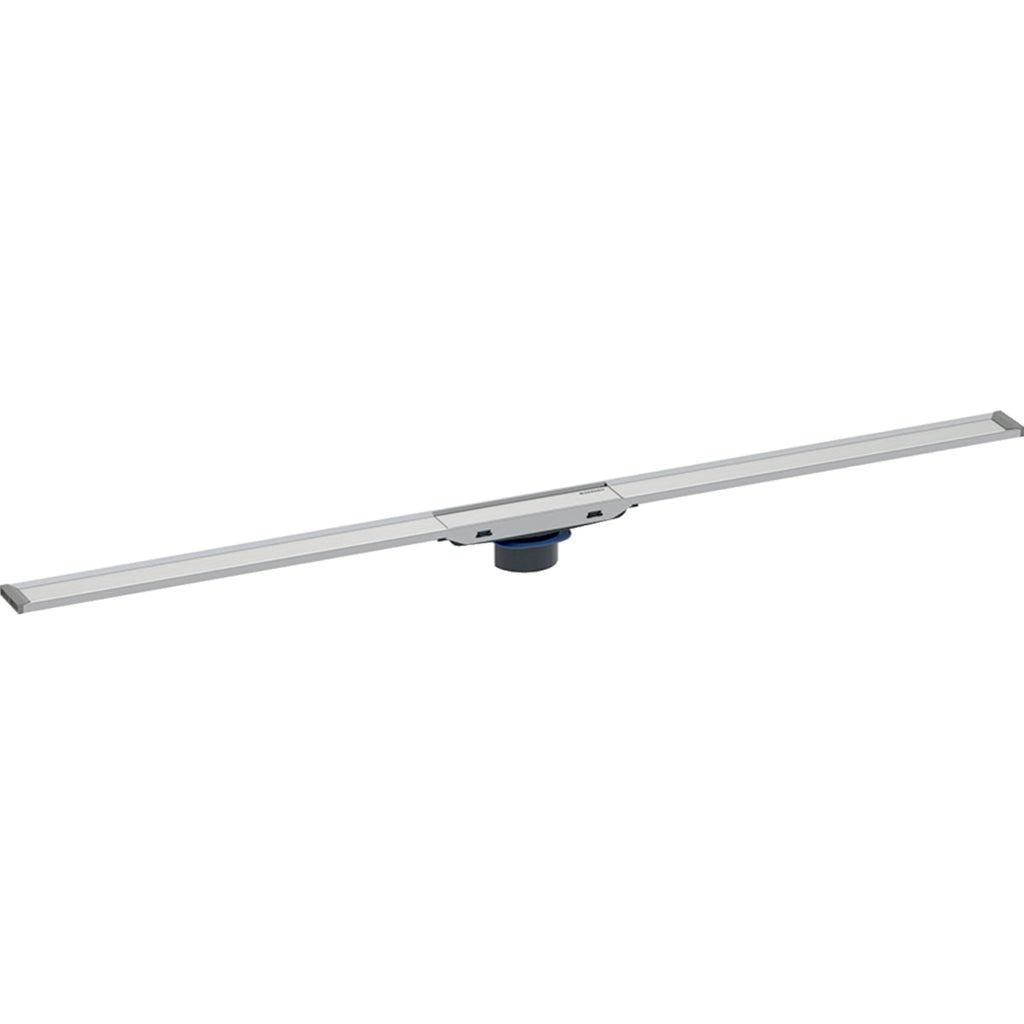 Geberit Cleanline20 Duş Kanalı Kapağı, 30-90 Cm, Paslanmaz Çelik - Siyah Kenar
