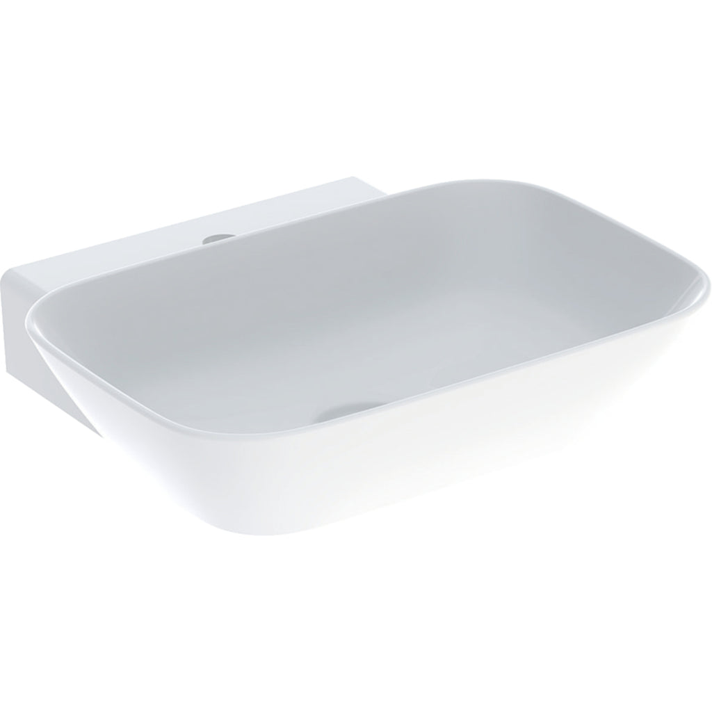 Geberit One Çanak Lavabo, Yatay Çıkışlı, 50X40 Cm, Batarya Deliksiz, Keratech