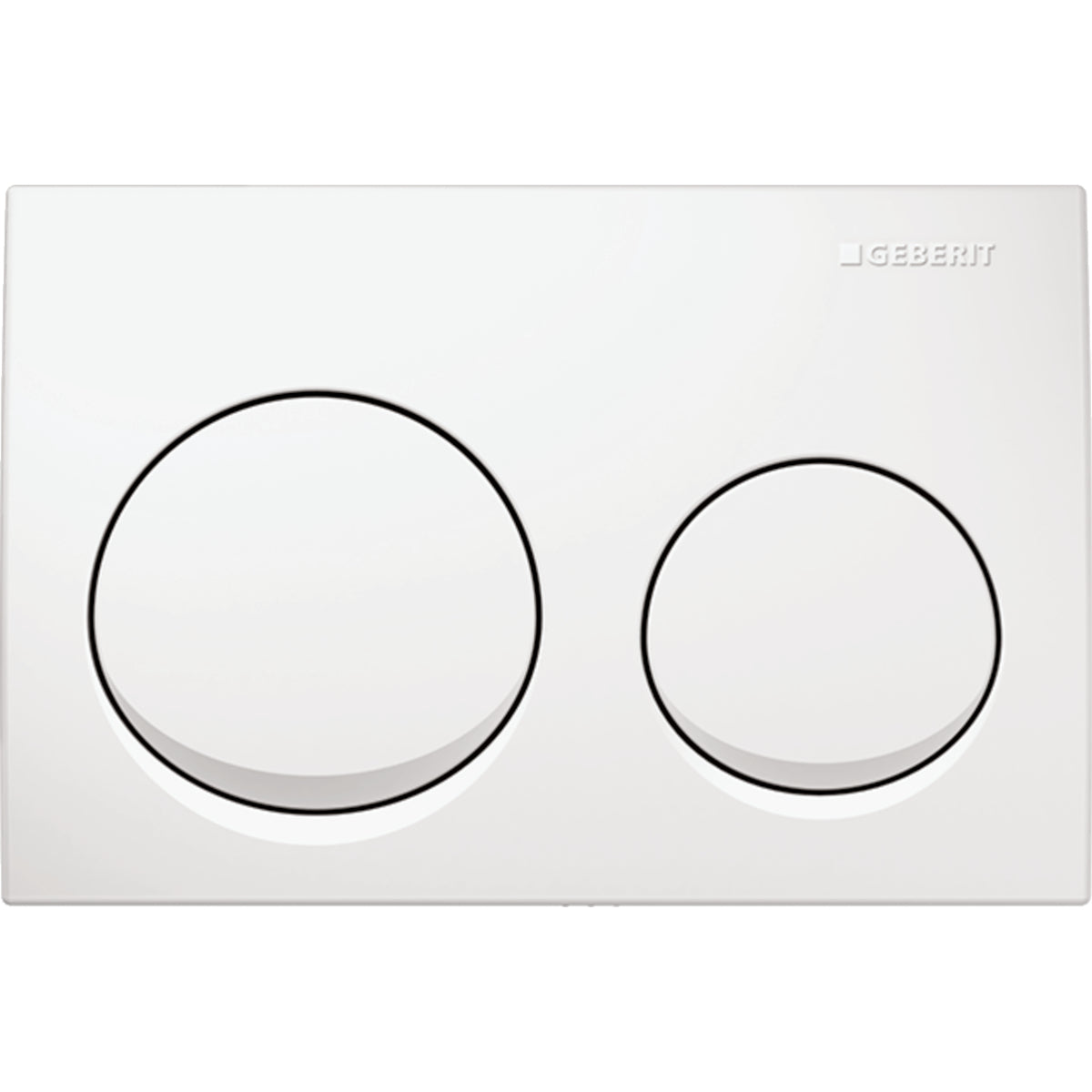 Geberit Alpha10 Kumanda Kapağı Çift Basmalı, Mat Krom