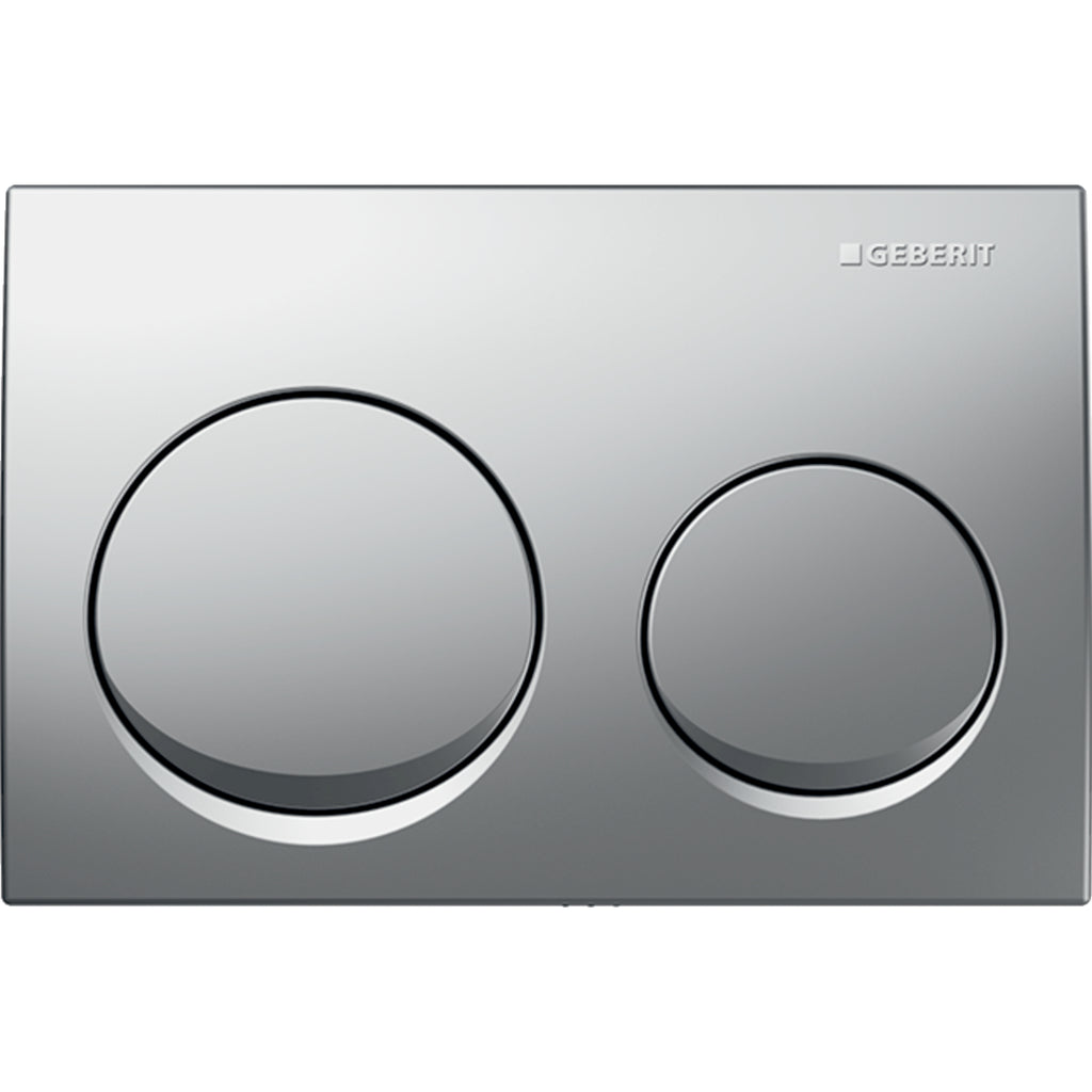 Geberit Alpha10 Kumanda Kapağı Çift Basmalı, Mat Krom