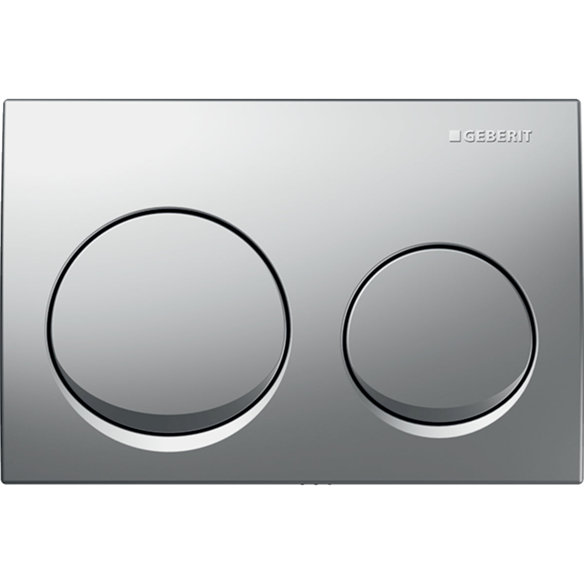 Geberit Alpha10 Kumanda Kapağı Çift Basmalı, Mat Krom