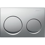 Geberit Alpha10 Kumanda Kapağı Çift Basmalı, Mat Krom