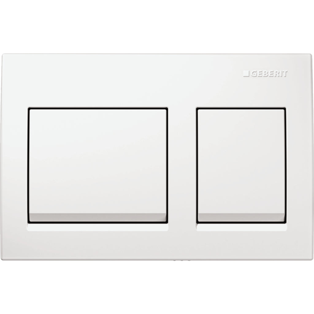 Geberit Alpha15 Kumanda Kapağı Çift Basmalı, Mat Krom