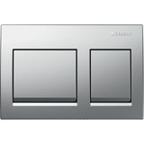 Geberit Alpha15 Kumanda Kapağı Çift Basmalı, Mat Krom