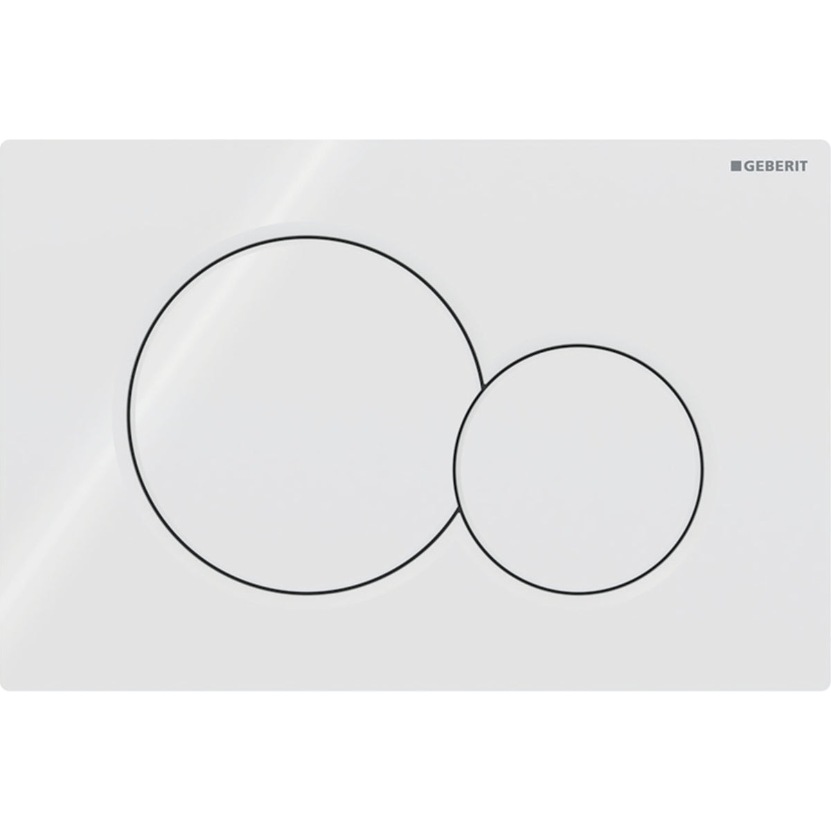 Geberit Sigma01 Kumanda Kapağı, Çift Basmalı, Mat Krom