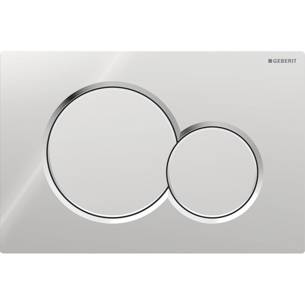 Geberit Sigma01 Kumanda Kapağı, Çift Basmalı, Mat Krom