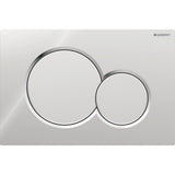 Geberit Sigma01 Kumanda Kapağı, Çift Basmalı, Mat Krom