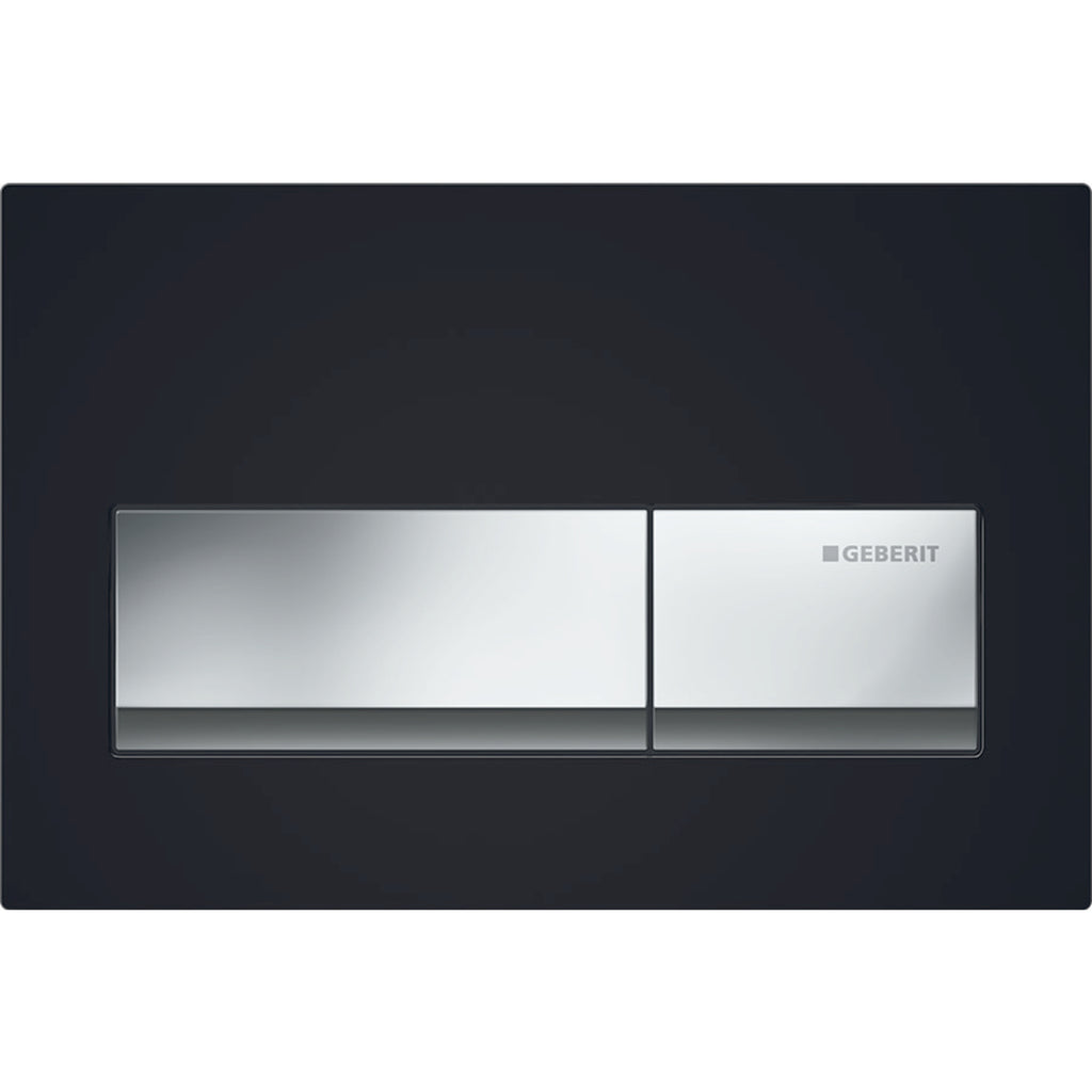 Geberit Alpha50 Kumanda Kapağı Çift Basmalı Siyah