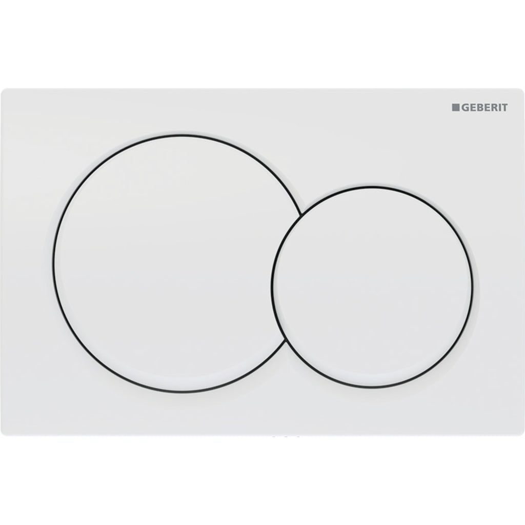 Geberit Alpha01 Kumanda Kapağı Çift Basmalı, Mat Krom