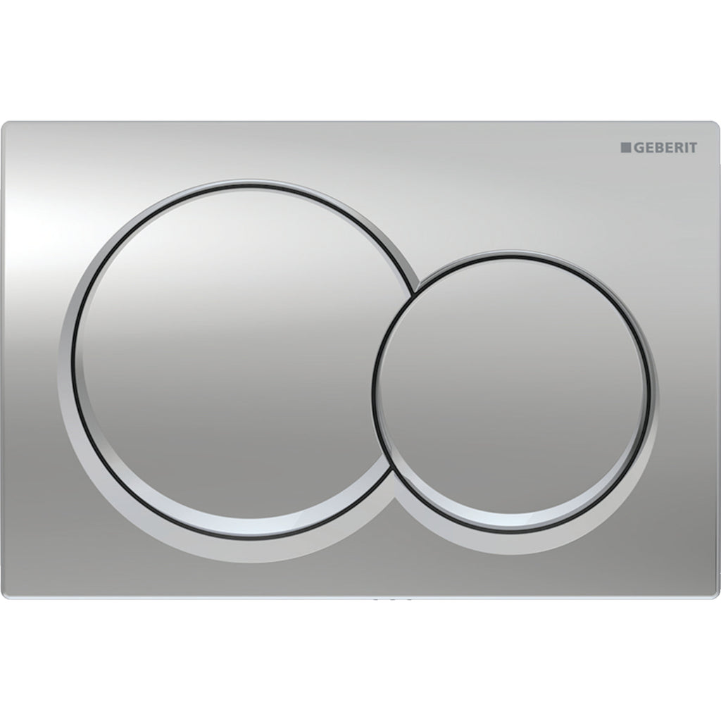 Geberit Alpha01 Kumanda Kapağı Çift Basmalı, Mat Krom
