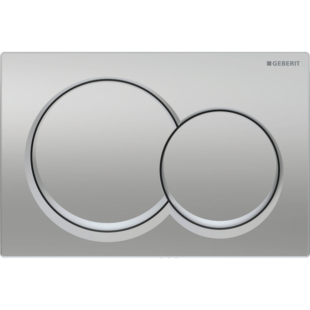 Geberit Alpha01 Kumanda Kapağı Çift Basmalı, Mat Krom