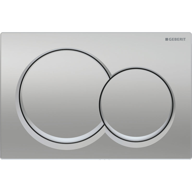 Geberit Alpha01 Kumanda Kapağı Çift Basmalı, Mat Krom