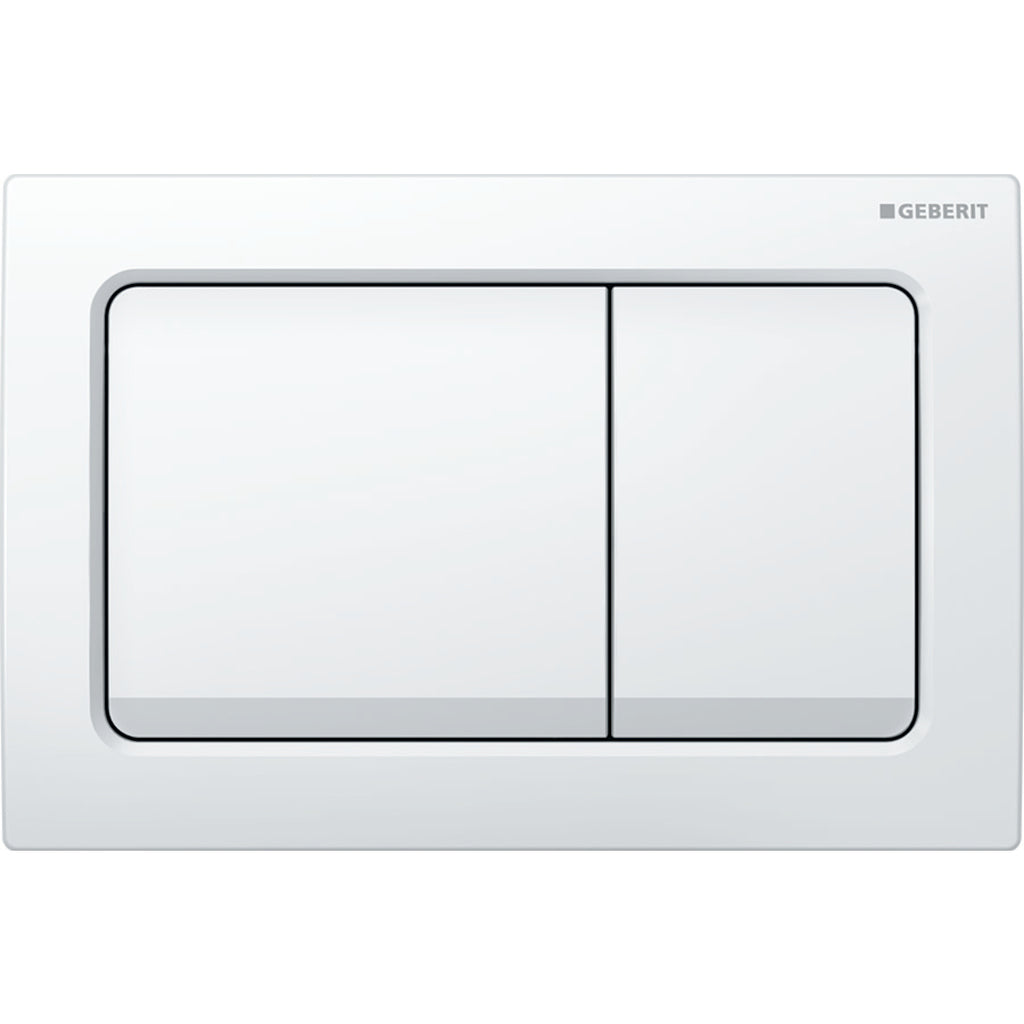 Geberit Alpha30 Kumanda Kapağı Çift Basmalı, Mat Krom
