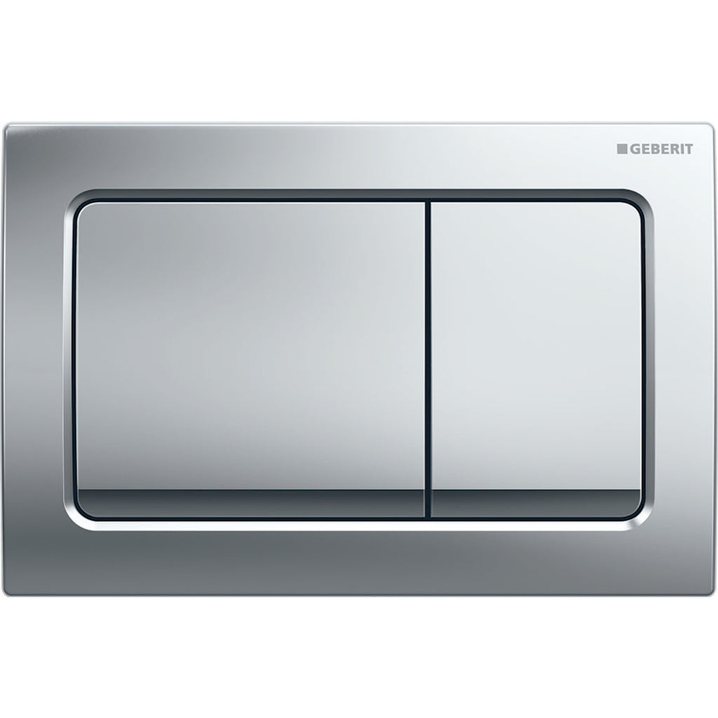 Geberit Alpha30 Kumanda Kapağı Çift Basmalı, Mat Krom
