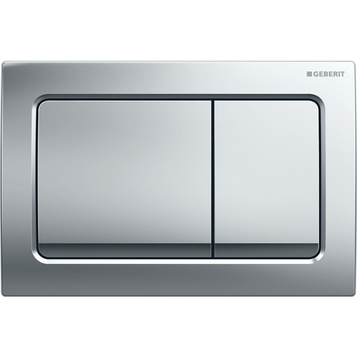 Geberit Alpha30 Kumanda Kapağı Çift Basmalı, Mat Krom
