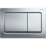 Geberit Alpha30 Kumanda Kapağı Çift Basmalı, Mat Krom