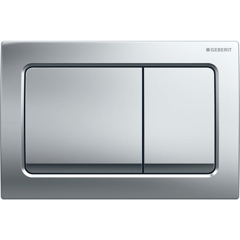 Geberit Alpha30 Kumanda Kapağı Çift Basmalı, Mat Krom