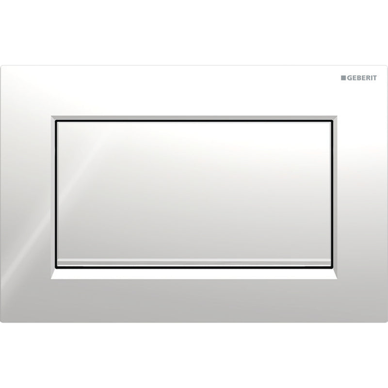 Geberit Sigma30 Kumanda Kapağı, Tek Basmalı, Parlak/Krom/Parlak