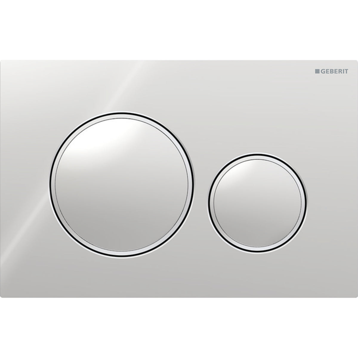 Geberit Sigma20 Kumanda Kapağı, Çift Basmalı, Beyaz/Altın/Beyaz