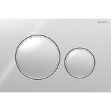 Geberit Sigma20 Kumanda Kapağı, Çift Basmalı, Beyaz/Altın/Beyaz