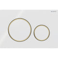 Geberit Sigma20 Kumanda Kapağı, Çift Basmalı, Beyaz/Altın/Beyaz