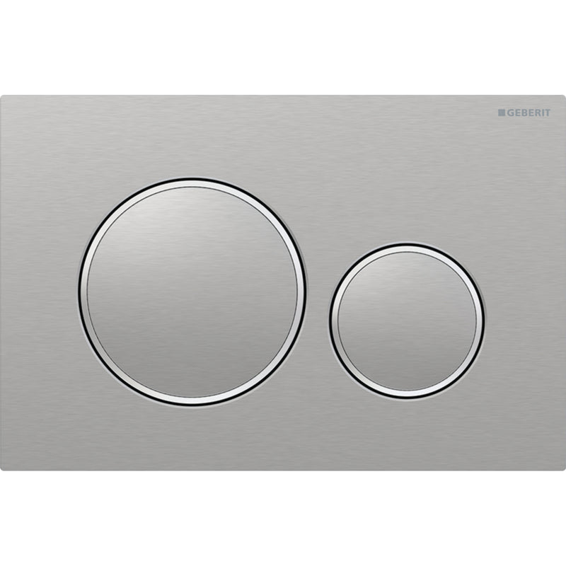 Geberit Sigma20 Kumanda Kapağı, Çift Basmalı, Paslanmaz Çelik