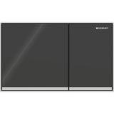 Geberit Sigma60 Kumanda Kapağı, Çift Basmalı, Siyah Cam