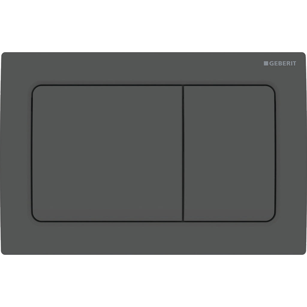 Geberit Alpha30 Kumanda Kapağı Çift Basmalı, Mat Krom