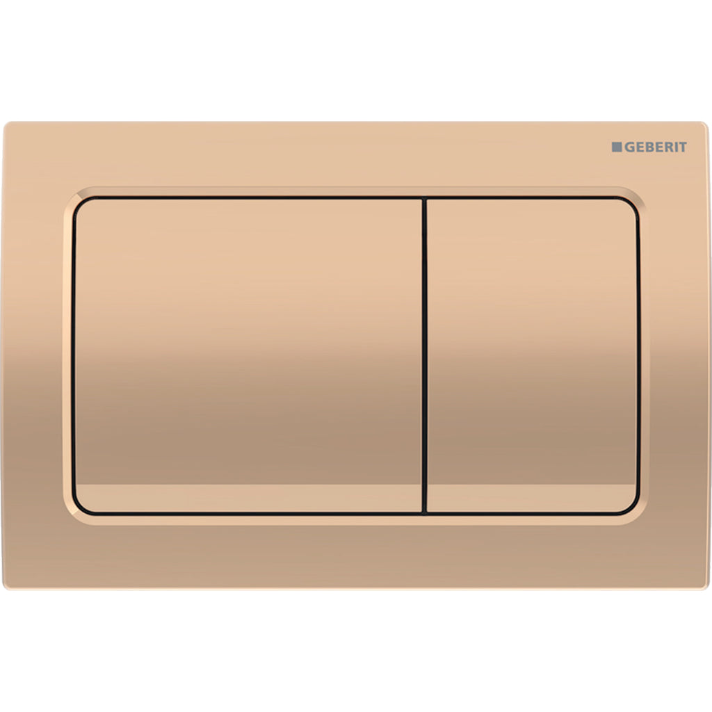 Geberit Alpha30 Kumanda Kapağı Çift Basmalı, Mat Krom