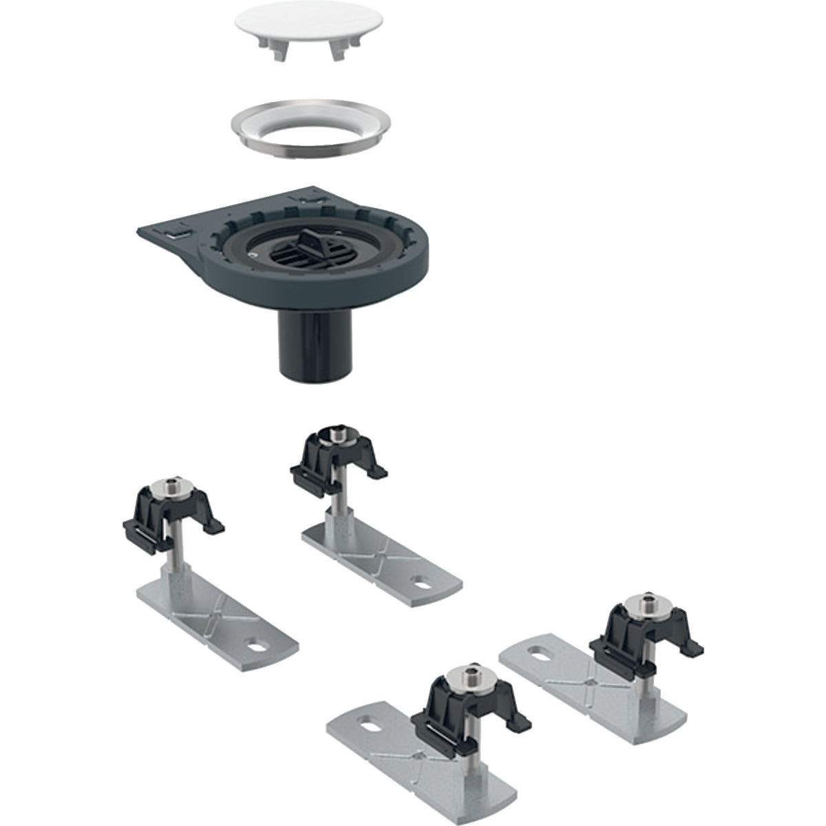 Geberit Setaplano Yer Süzgeci Sifon Seti,50Mm Derinlik 6 Ayaklı Montaj