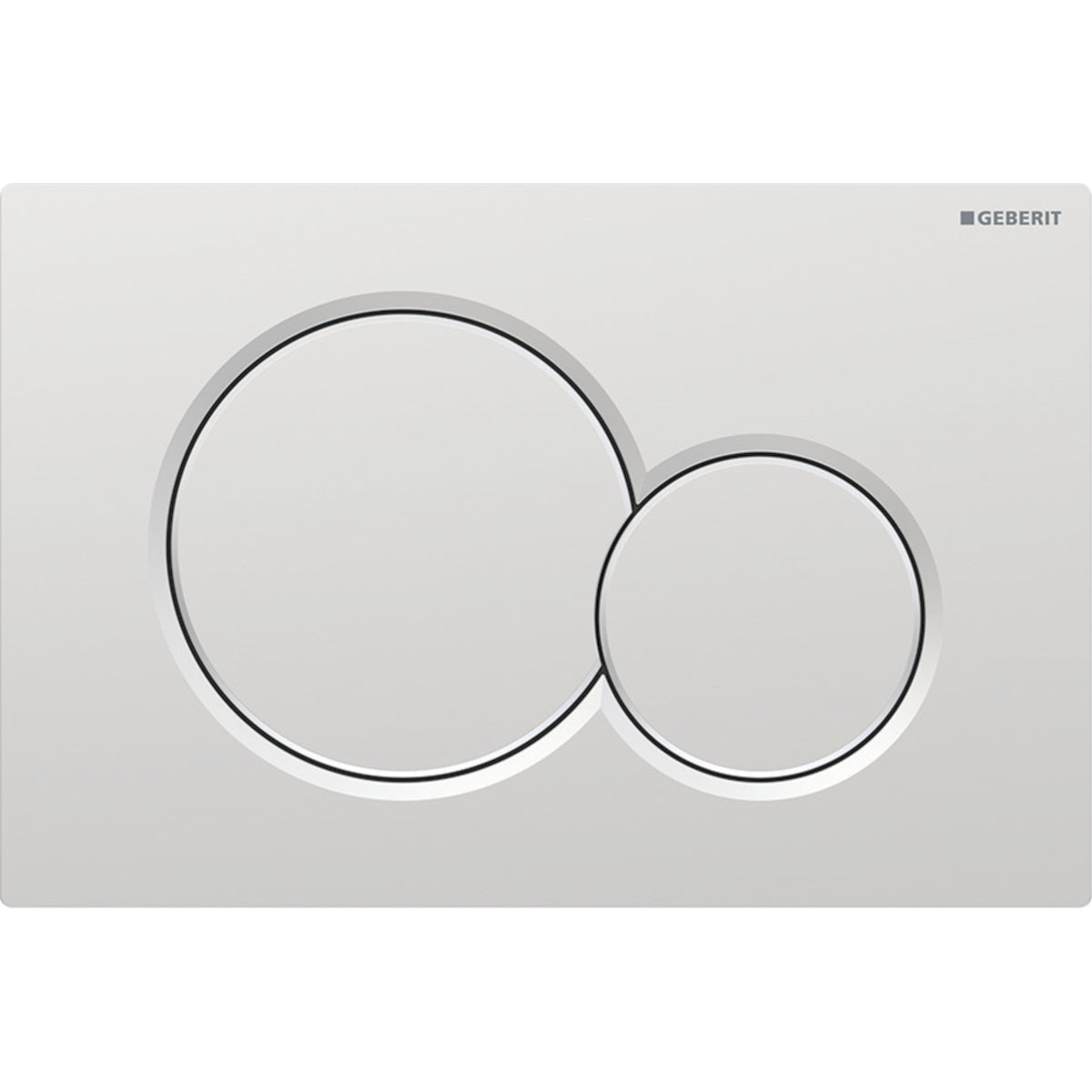 Geberit Sigma01 Kumanda Kapağı, Çift Basmalı, Mat Krom