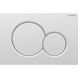 Geberit Sigma01 Kumanda Kapağı, Çift Basmalı, Mat Krom